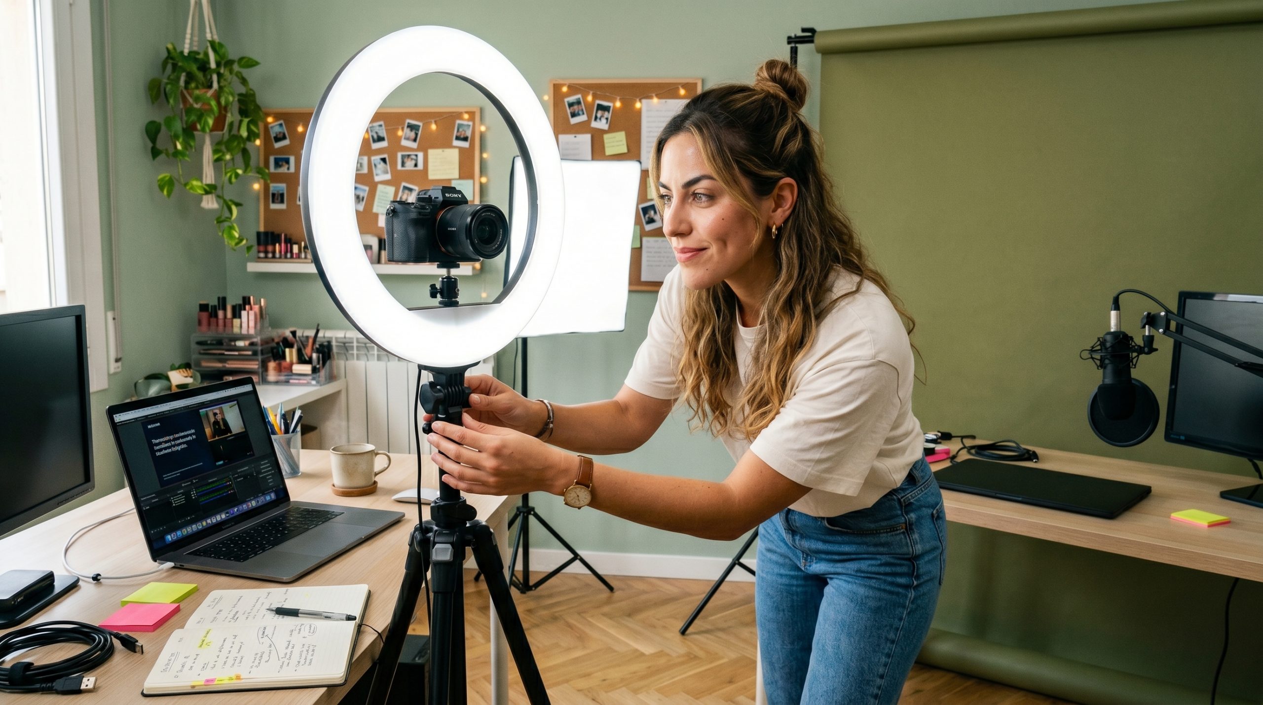 Equipos para webcamer: cámara iluminación y sonido para montar un estudio profesional